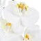 White Orchids in Ceramic Pot, Fake Orchid with Real Touch Stems, Tall Orchid Faux Flowers, Artificial Flora Table Arrangement Centerpiece,Gift for Mom,Wife,Friends. 13.4" Diameter, 20.5" Tall